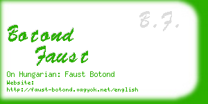 botond faust business card